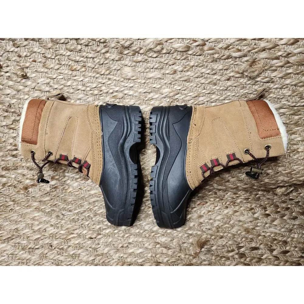 NEW! Totes Kadin Brown Black Waterproof Winter Snow Boots Size 13 M Youth
